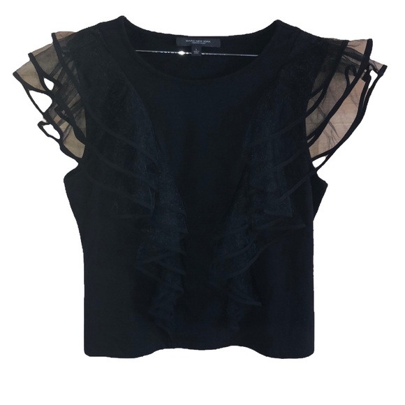 Andrew Marc Tops - Marc NY Andrew Marc || NWOT || Ruffle Statement Sleeve Tank Blouse